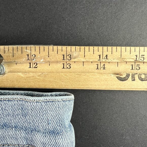 Pistola Jeans Womens Petite 26x24* Izzy Wide Leg Crop Blue Raw Hem Denim Tag 26P - Picture 16 of 16